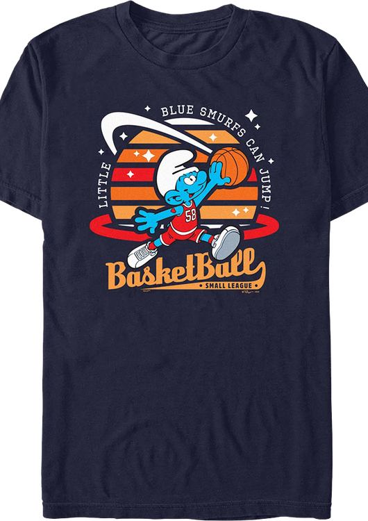 Little Blue Smurfs Can Jump Smurfs T-Shirt - main product image