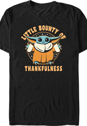Little Bounty Of Thankfulness The Mandalorian Star Wars T-Shirt