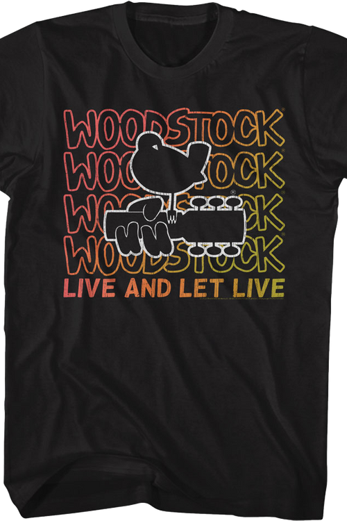 Live And Let Live Woodstock T-Shirt - main product image