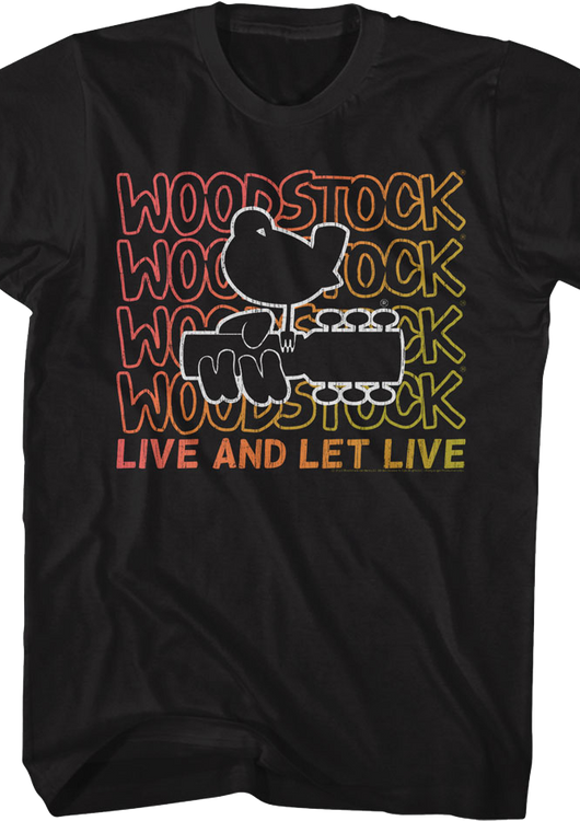 Live And Let Live Woodstock T-Shirt - main product image
