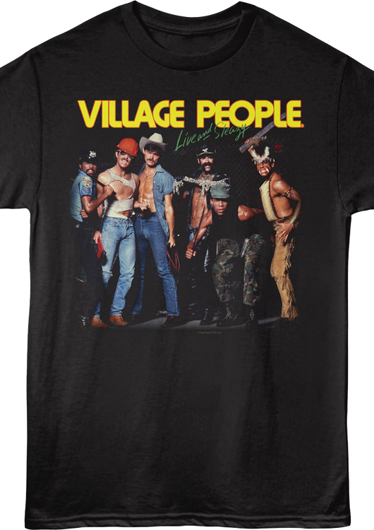 Live and Sleazy Village People T-Shirt - main product image
