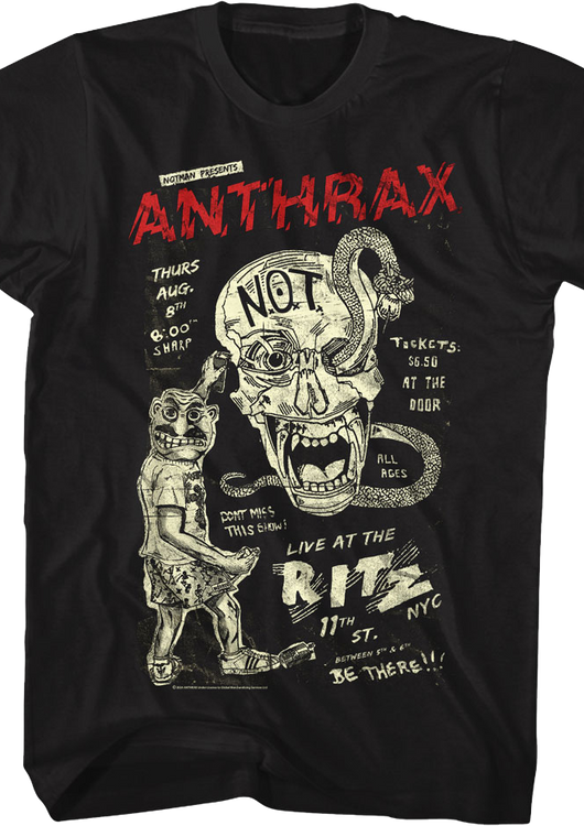 Live At The Ritz Anthrax T-Shirt - main product image