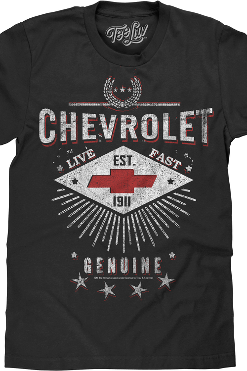 Live Fast Chevrolet T-Shirtmain product image