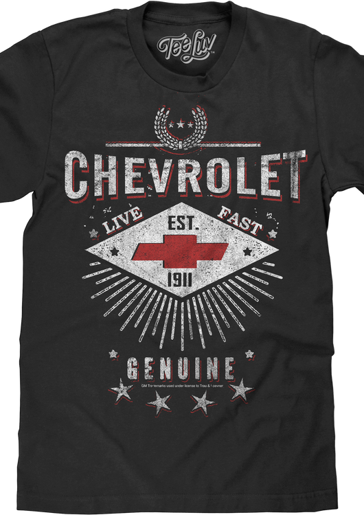 Live Fast Chevrolet T-Shirt - main product image
