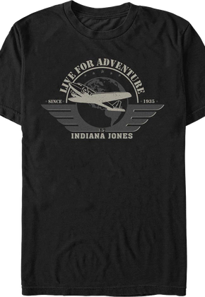Live For Adventure Indiana Jones T-Shirt
