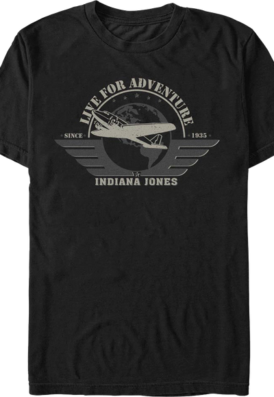 Live For Adventure Indiana Jones T-Shirt