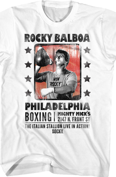 The Italian Stallion Live In Action Rocky T-Shirt