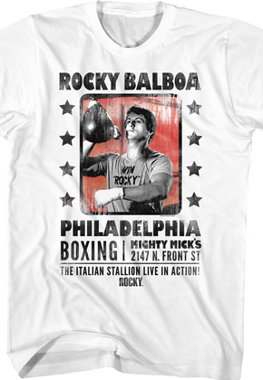 The Italian Stallion Live In Action Rocky T-Shirt