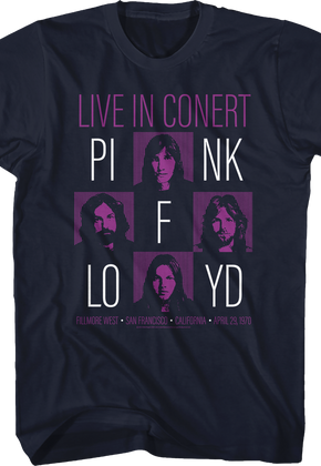 Live In Concert Pink Floyd T-Shirt
