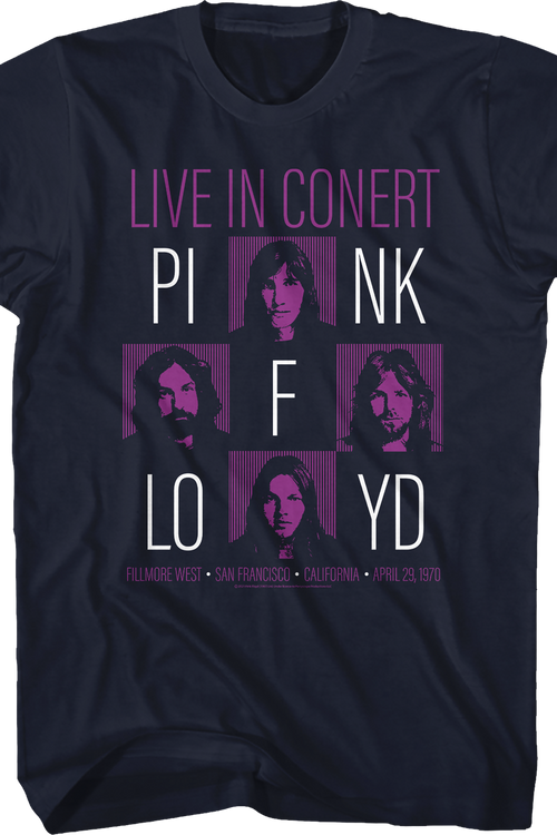 Live In Concert Pink Floyd T-Shirtmain product image