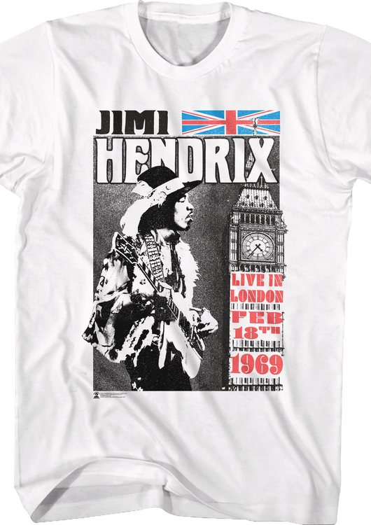 Live In London Jimi Hendrix T-Shirt - main product image