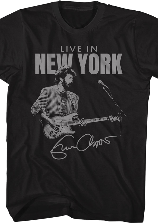 Live In New York Eric Clapton T-Shirt - main product image