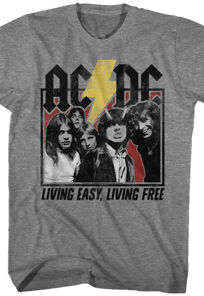 Living Easy Living Free ACDC T-Shirt