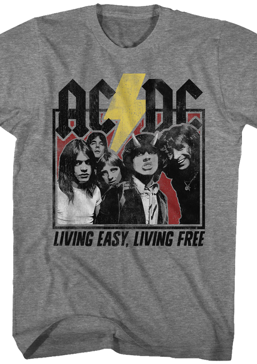 Living Easy Living Free ACDC T-Shirt - main product image