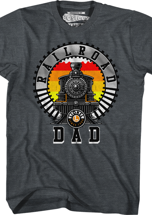 Railroad Dad Lionel Trains T-Shirt - main product image