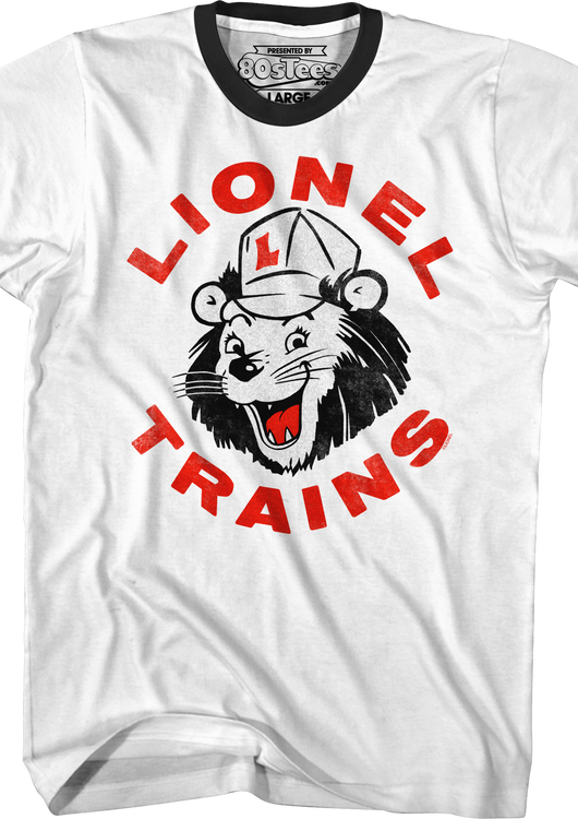 Lenny The Lion Lionel Trains Ringer Shirt - main product image