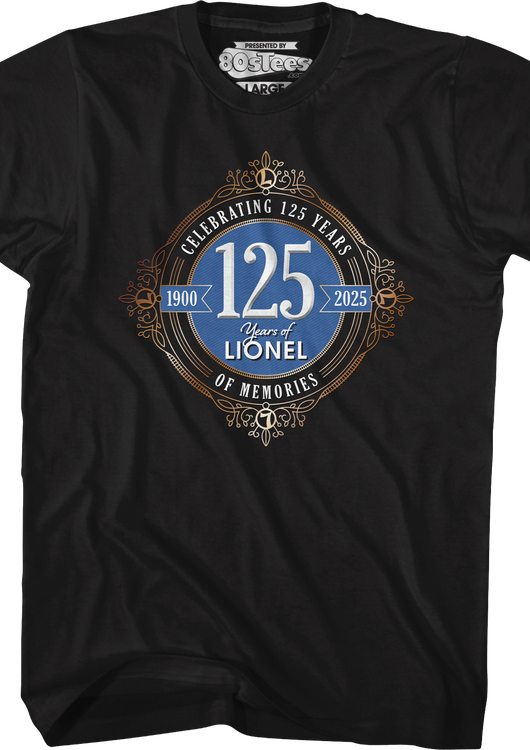 Celebrating 125 Years Of Memories Lionel Trains T-Shirt - main product image