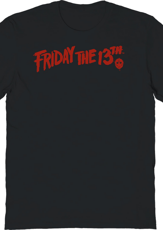 Logo & Hockey Mask Friday The 13th T-Shirt - main product image