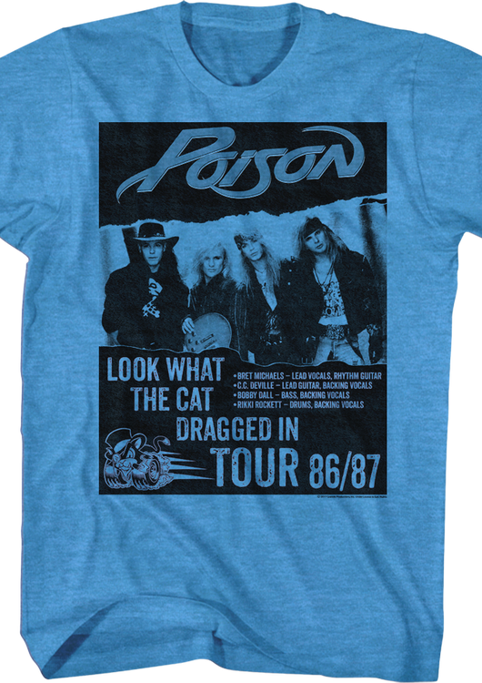 Look What The Cat Dragged In Tour Poison T-Shirt - main product image