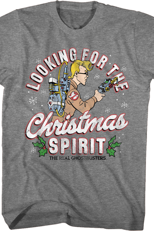 Looking For The Christmas Spirit Real Ghostbusters T-Shirtmain product image