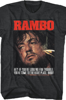 Looking For Trouble Rambo T-Shirt