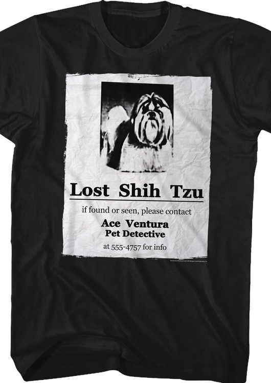 Lost Shih Tzu Ace Ventura T-Shirt - main product image