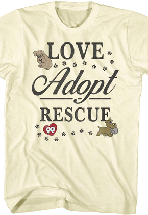 Love Adopt Rescue Pound Puppies T-Shirt