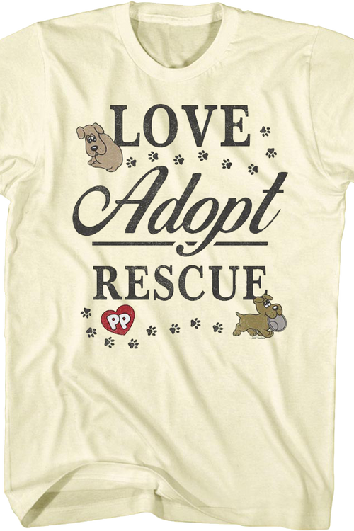 Love Adopt Rescue Pound Puppies T-Shirtmain product image