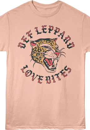 Love Bites Leopard Tattoo Def Leppard T-Shirt