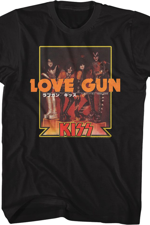 Love Gun Japanese Poster KISS T-Shirtmain product image