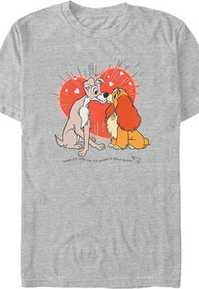 Love Story Lady And The Tramp Disney T-Shirt