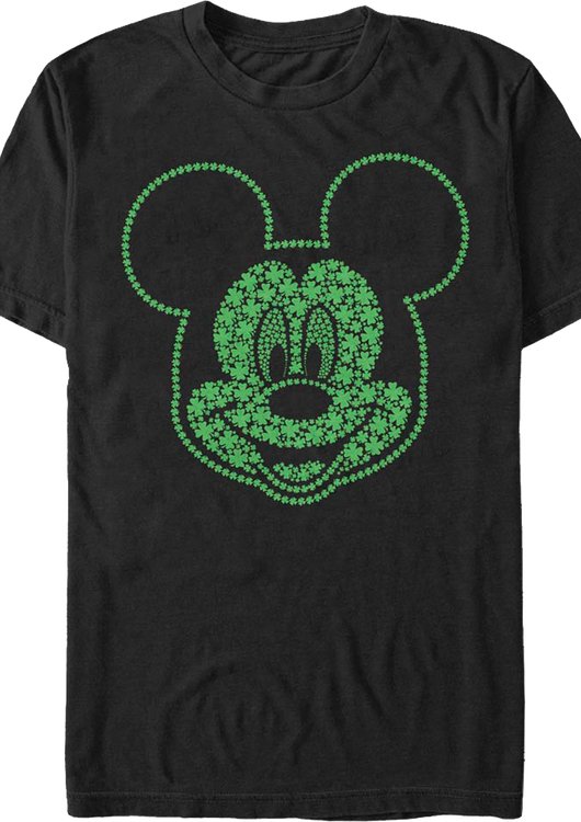 Lucky Mickey Mouse Four-Leaf Clovers Disney T-Shirt - main product image