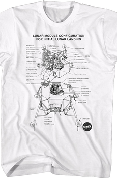 Lunar Module Configuration NASA T-Shirt
