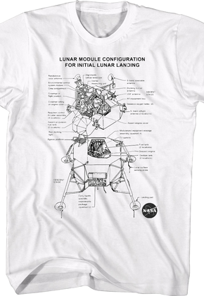 Lunar Module Configuration NASA T-Shirt