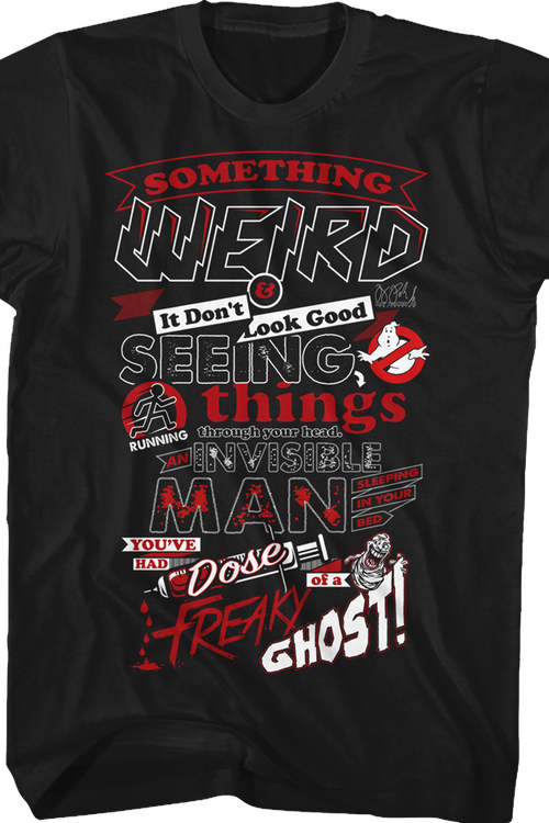 Lyrics Ghostbusters T-Shirtmain product image