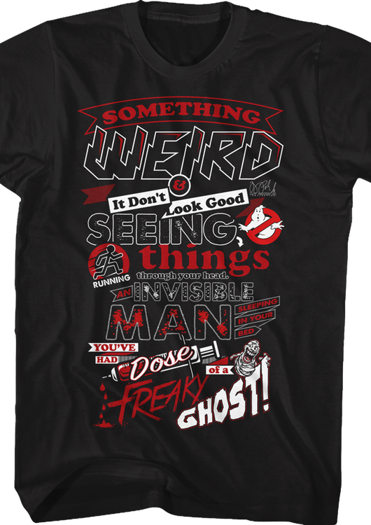 Lyrics Ghostbusters T-Shirt - main product image