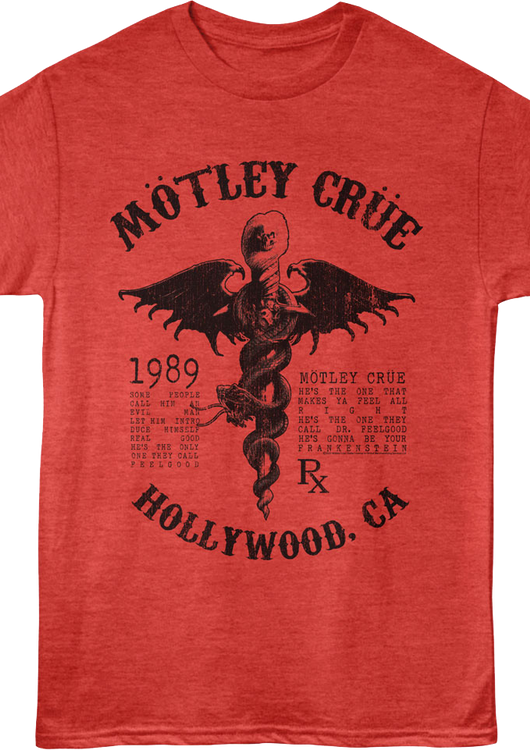 1989 Dr. Feelgood Motley Crue T-Shirt - main product image