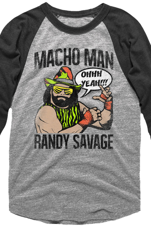 Macho Man Randy Savage Raglan Baseball Shirtmain product image