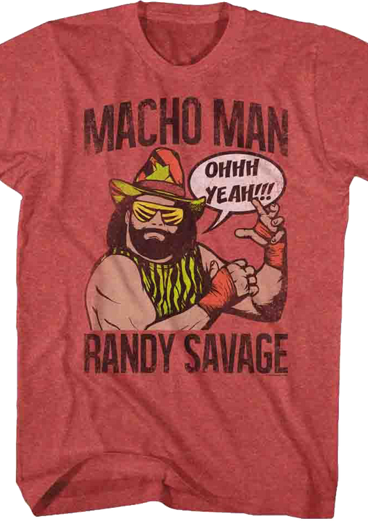 Retro Ohhh Yeah Macho Man Randy Savage T-Shirt - main product image