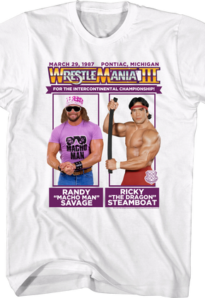 Macho Man Ricky Steamboat WrestleMania T-Shirt