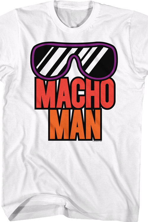 Retro Sunglasses Macho Man Randy Savage T-Shirt - main product image