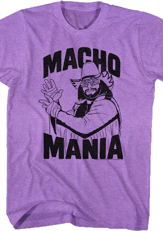 Purple Macho Mania Randy Savage T-Shirt - main product image
