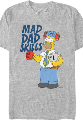 Mad Dad Skills Simpsons T-Shirt