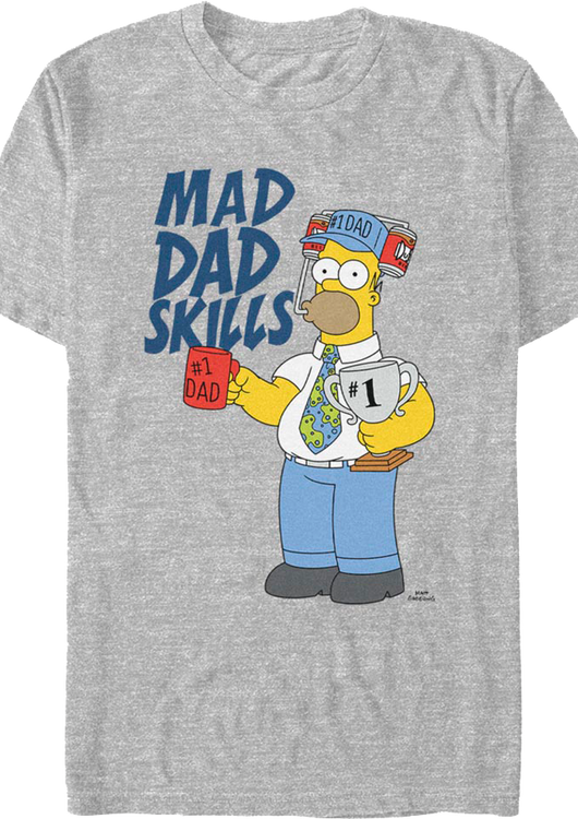 Mad Dad Skills Simpsons T-Shirt - main product image