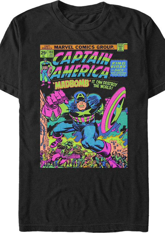 Madbomb Captain America Marvel Comics T-Shirt - main product image
