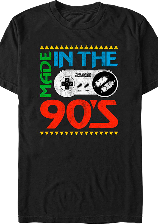 Made In The 90's Super Nintendo T-Shirt - main product image