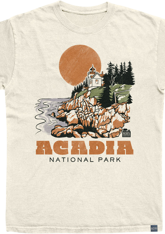 Made In USA Acadia Drawn Lighthouse NPCA T-Shirt - main product image