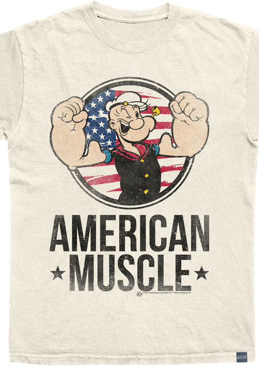 Made In USA American Muscle Popeye T-Shirt - main product image