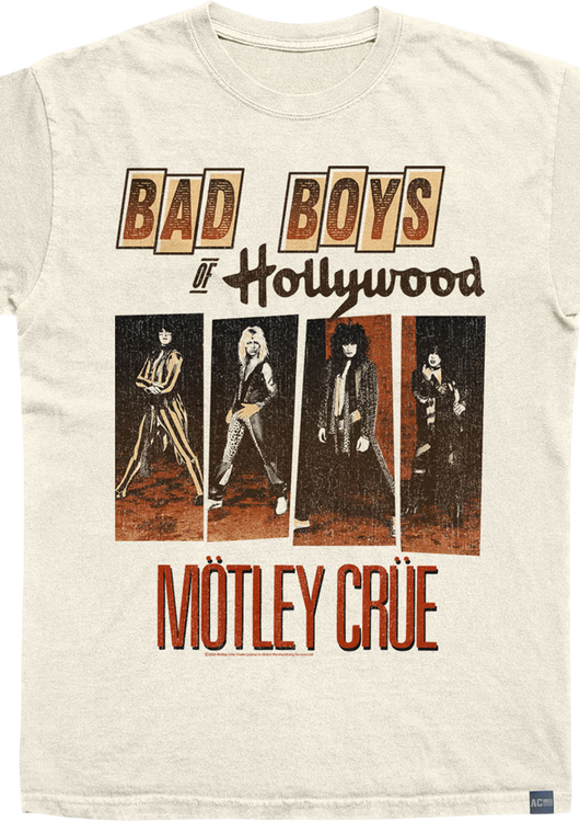 Made In USA Bad Boys Hollywood Motley Crue T-Shirt - main product image