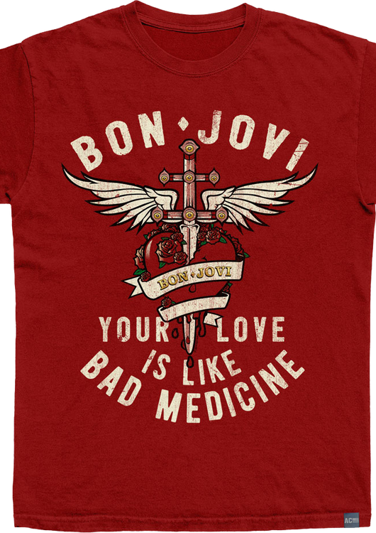 Made In USA Bad Medicine Bon Jovi T-Shirt - main product image